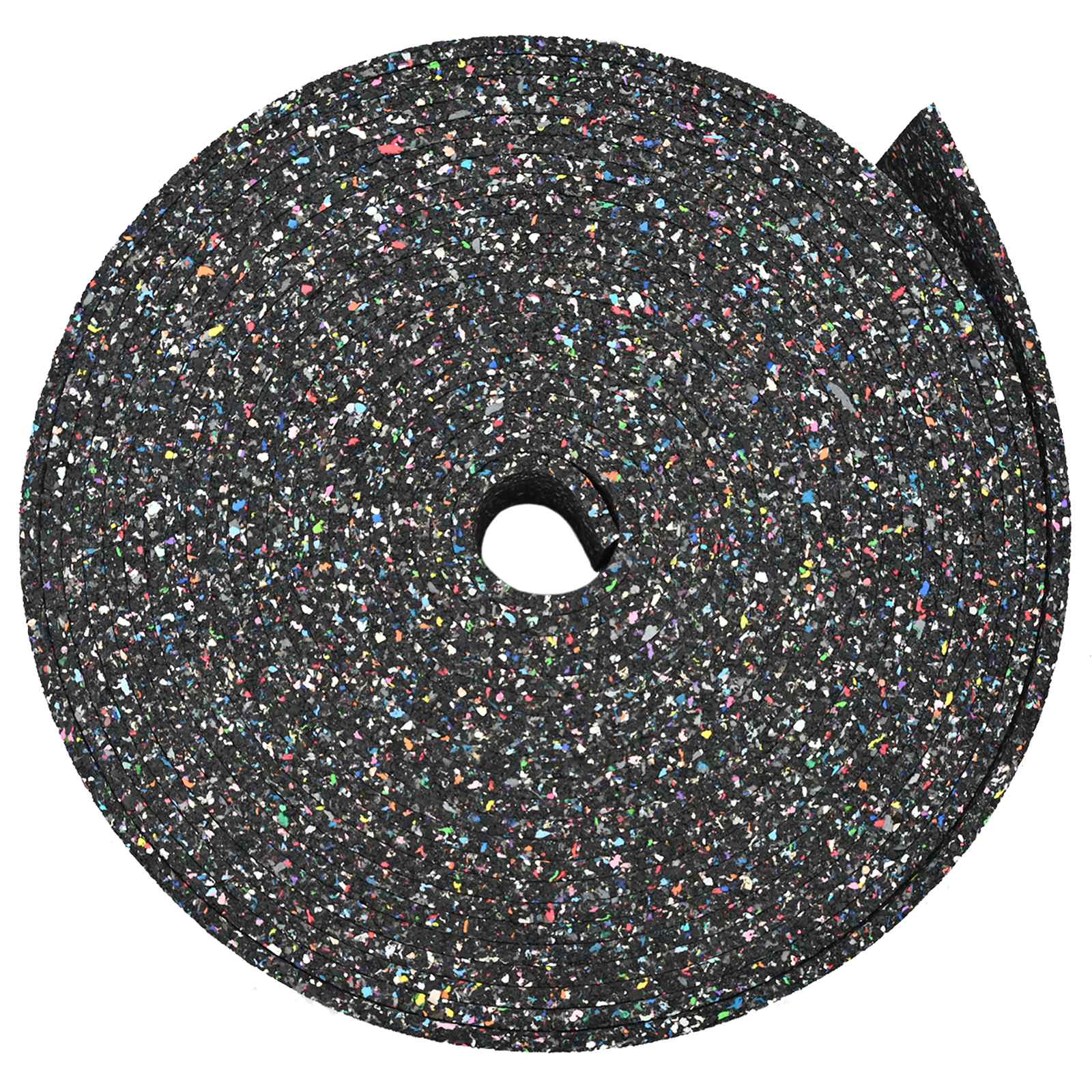 Gumena granulatna ploča Crna 2000 x 12 x 0,6 cm Guma