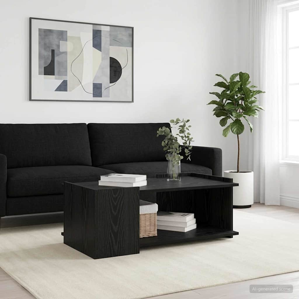 Kava Stol Crni hrast 90 x 50 x 33 cm Konstruirano drvo