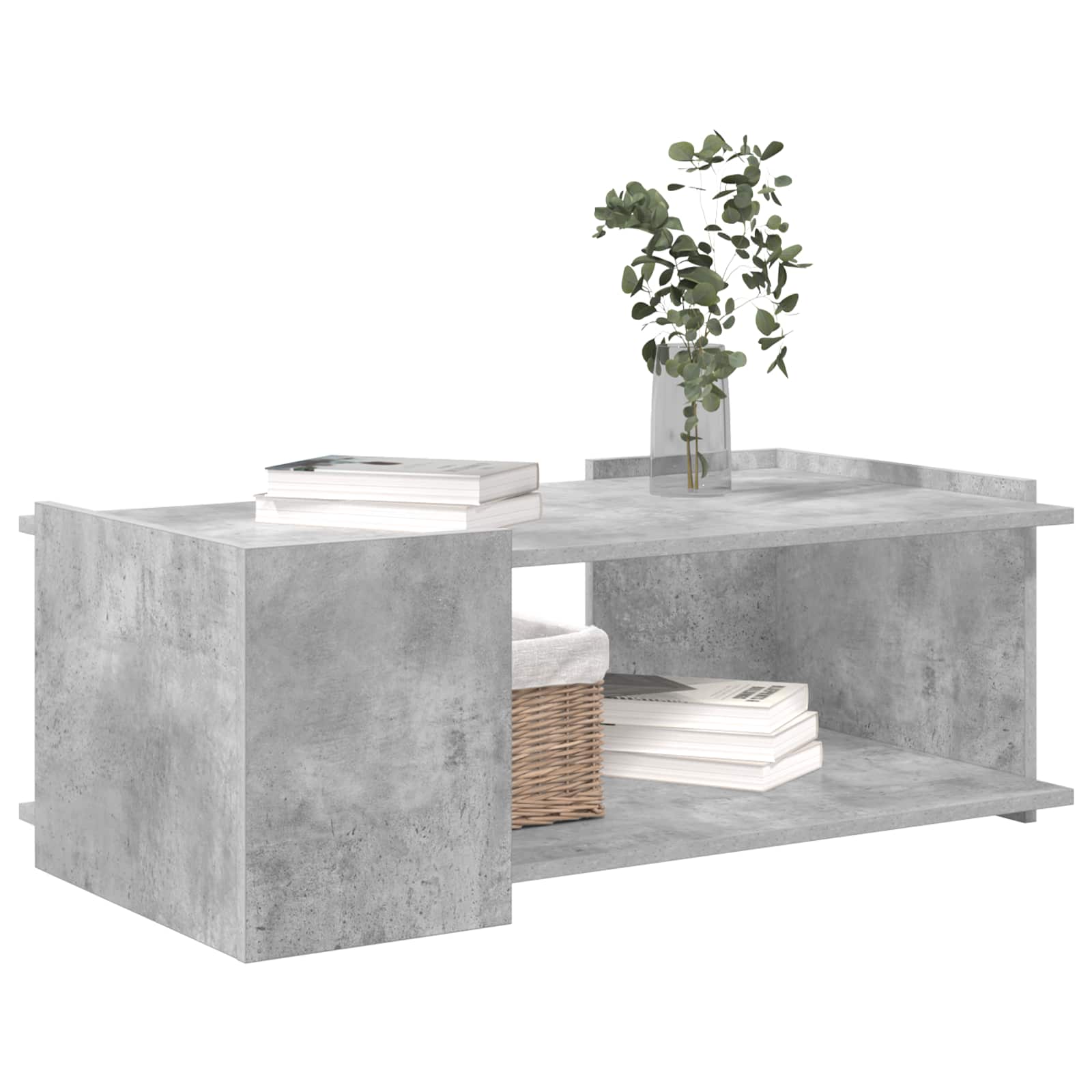 Kava Stol Betonska siva 90 x 50 x 33 cm Konstruirano drvo