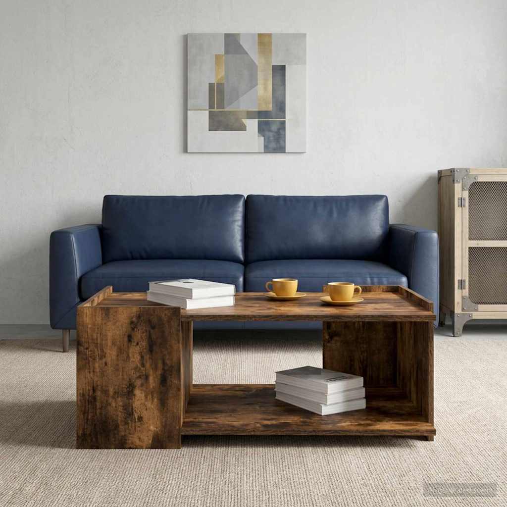 Kava Stol Dimljeni hrast 90 x 50 x 33 cm Konstruirano drvo