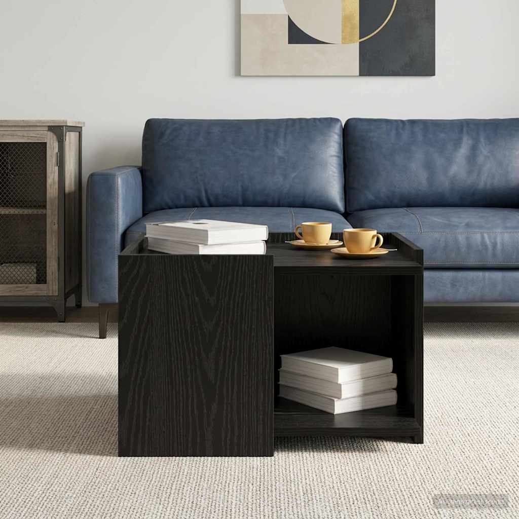 Kava Stol Crni hrast 50,5 x 50 x 33 cm Konstruirano drvo