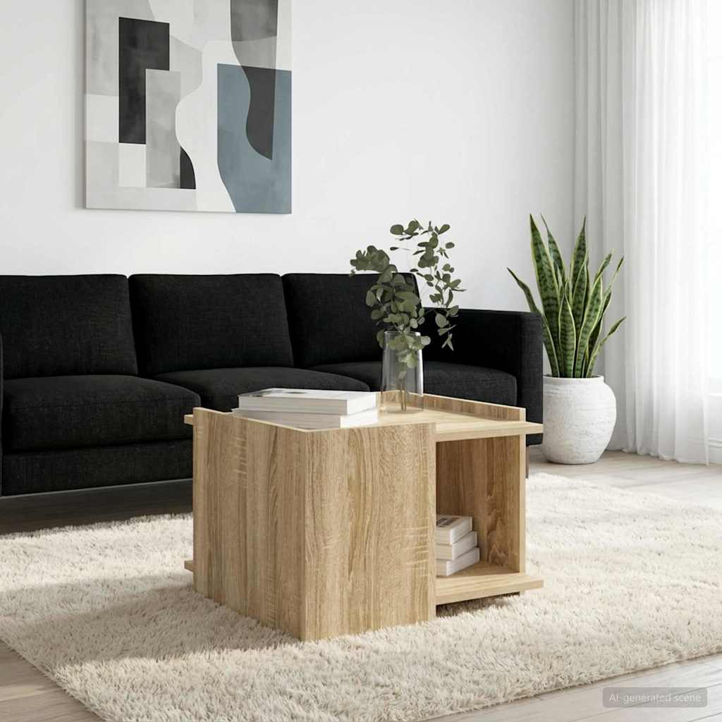 Kava Stol Hrast sonoma 50,5 x 50 x 33 cm Konstruirano drvo