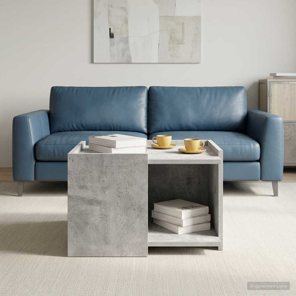 Kava Stol Betonska siva 50,5 x 50 x 33 cm Konstruirano drvo