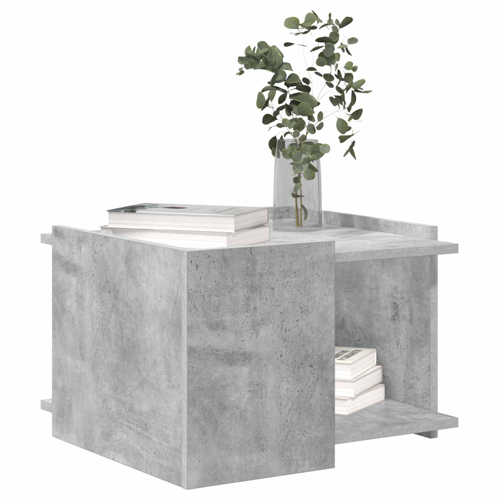 Kava Stol Betonska siva 50,5 x 50 x 33 cm Konstruirano drvo