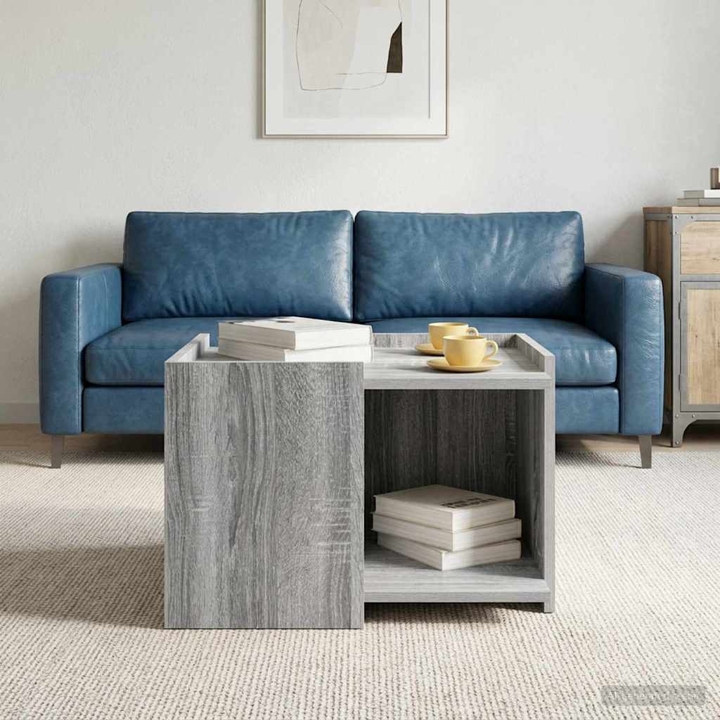 Kava Stol Siva sonoma 50,5 x 50 x 33 cm Konstruirano drvo
