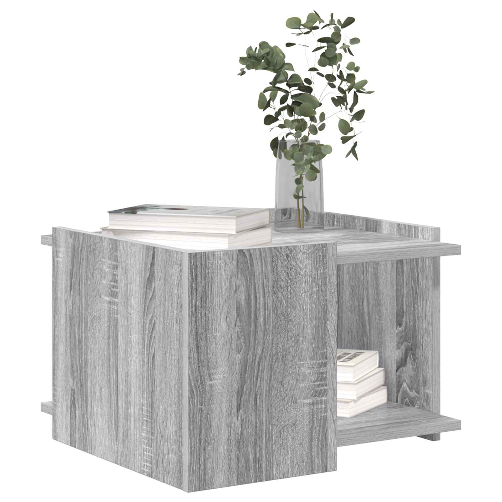 Kava Stol Siva sonoma 50,5 x 50 x 33 cm Konstruirano drvo
