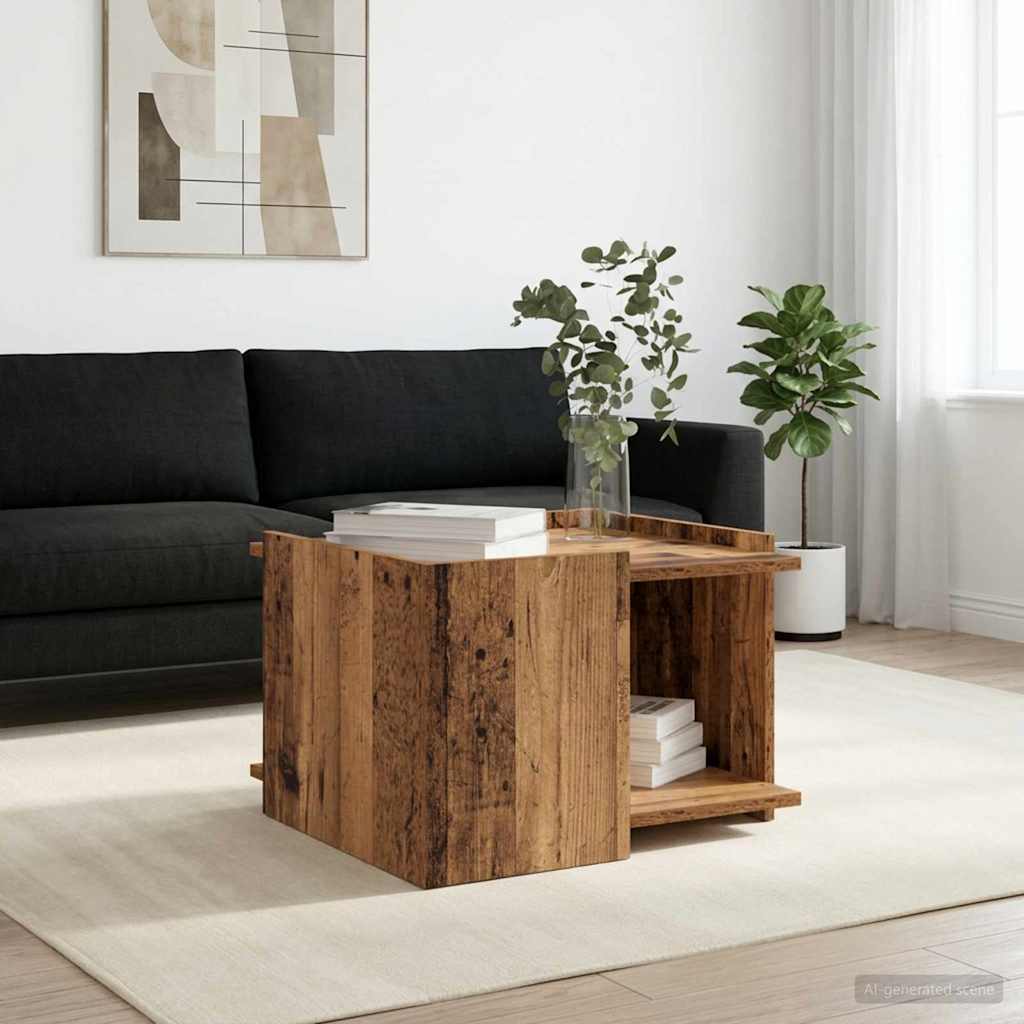 Kava Stol Staro drvo 50,5 x 50 x 33 cm Konstruirano drvo