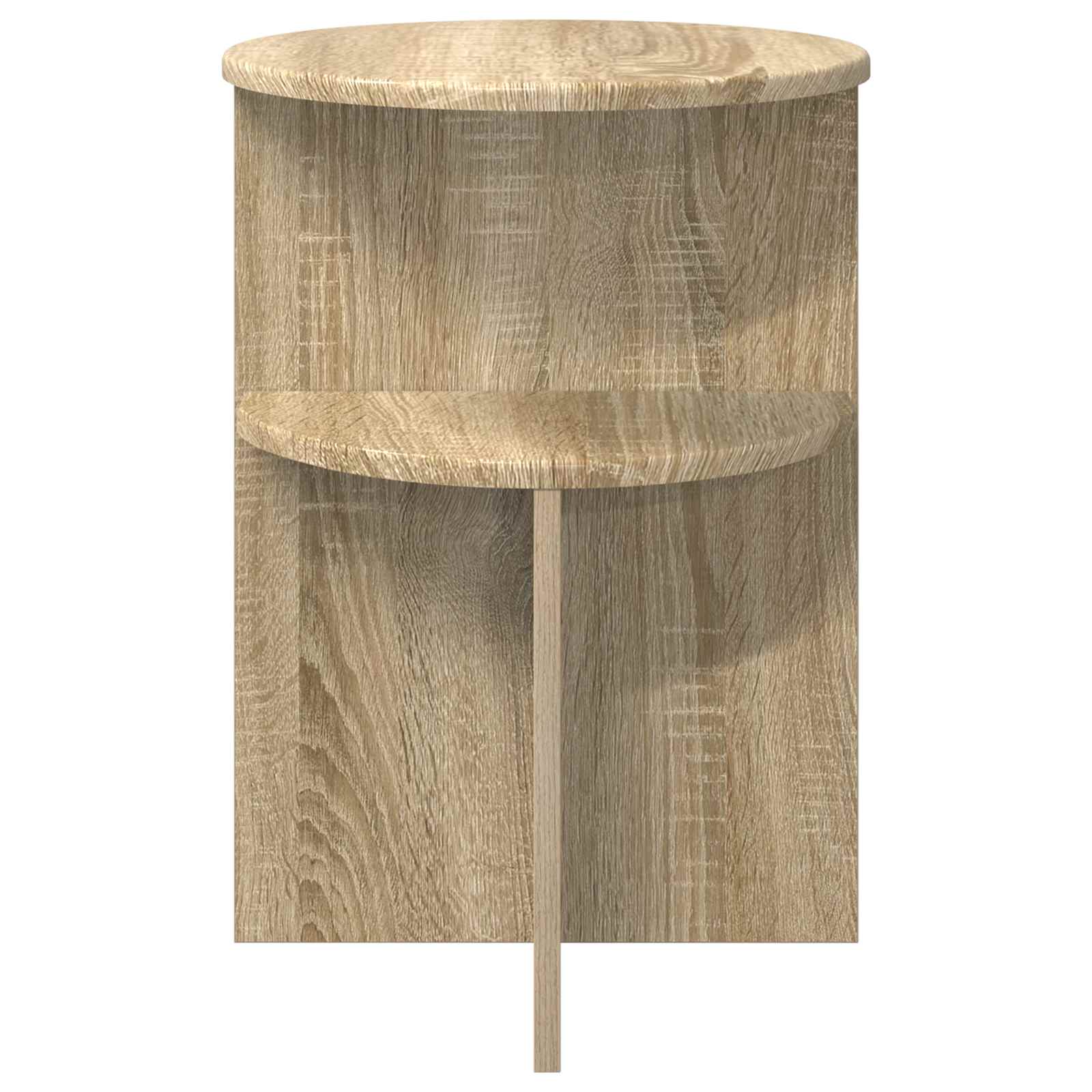 Bocni stol Hrast sonoma Ø 39,5 x 55 cm Konstruirano drvo