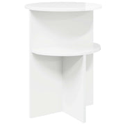 Bocni stol s pohranom Bijela visokog sjaja Ø 39,5 x 55 cm