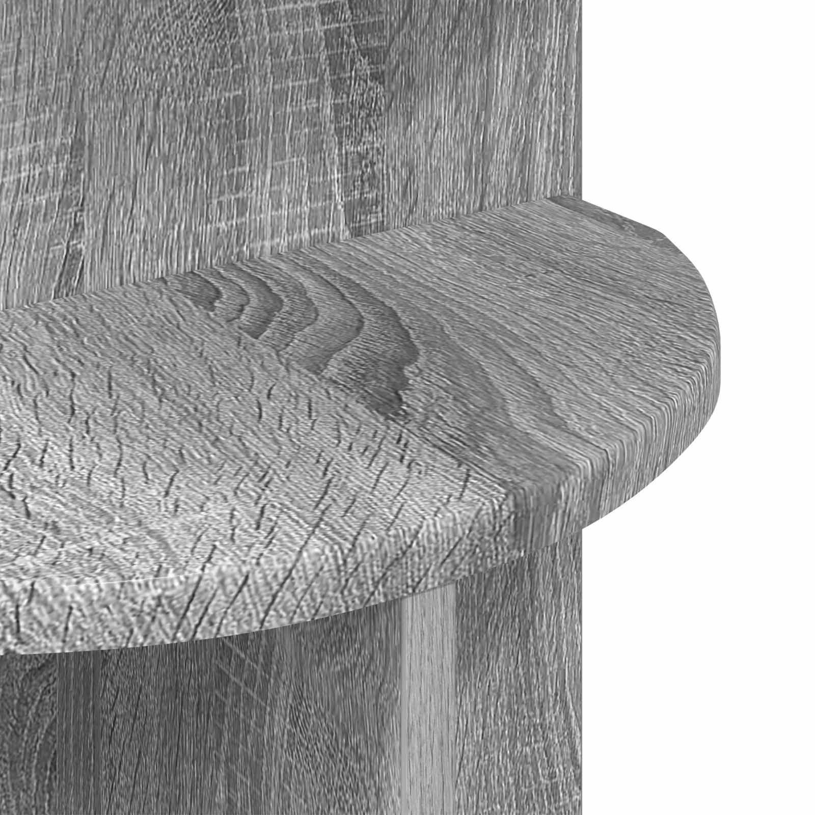 Bocni stol Siva sonoma Ø 39,5 x 55 cm Konstruirano drvo