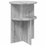 Bocni stol Siva sonoma Ø 39,5 x 55 cm Konstruirano drvo