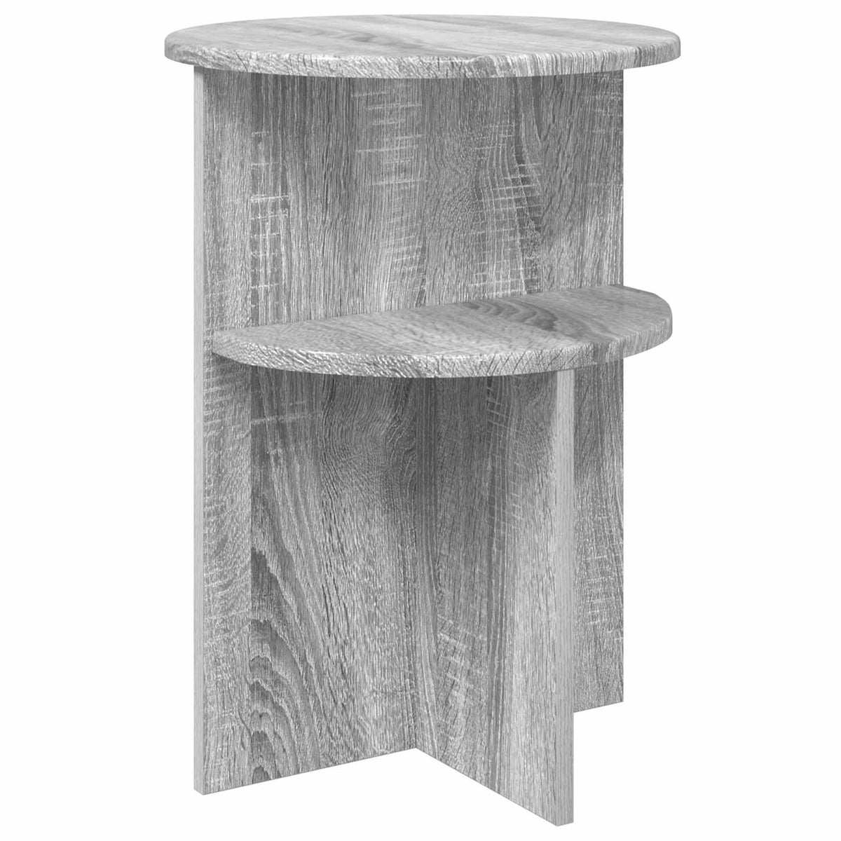 Bocni stol Siva sonoma Ø 39,5 x 55 cm Konstruirano drvo