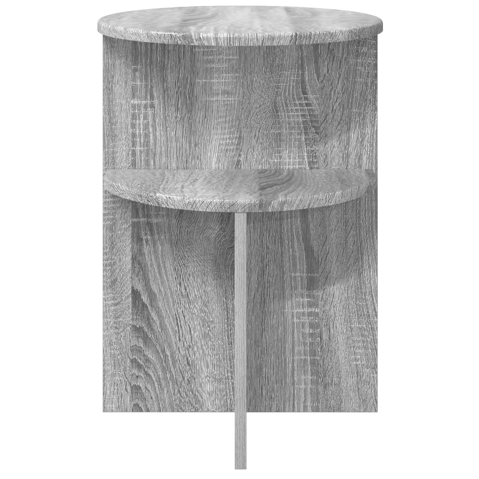 Bocni stol Siva sonoma Ø 39,5 x 55 cm Konstruirano drvo