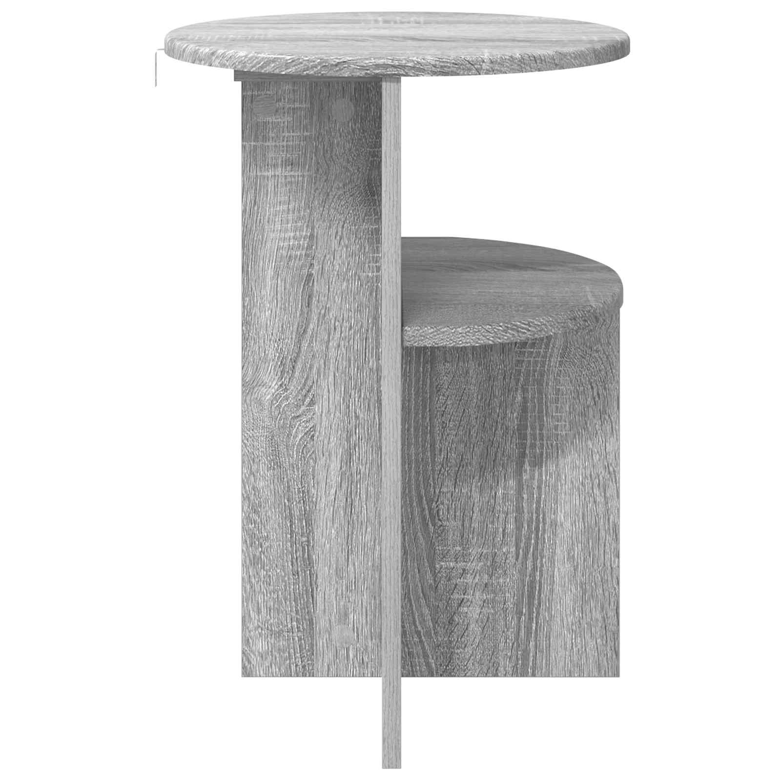 Bocni stol Siva sonoma Ø 39,5 x 55 cm Konstruirano drvo