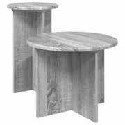 Set pomoćnih stolića 2 pcs Siva sonoma Konstruirano drvo