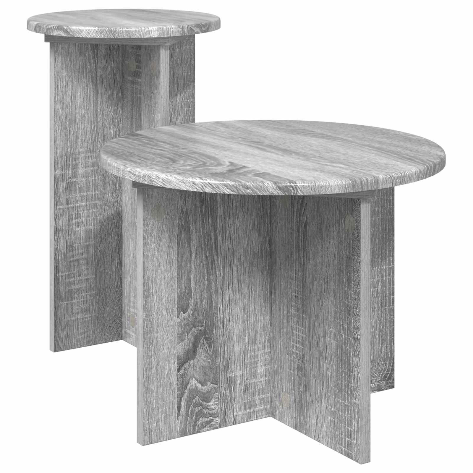 Set pomoćnih stolića 2 pcs Siva sonoma Konstruirano drvo