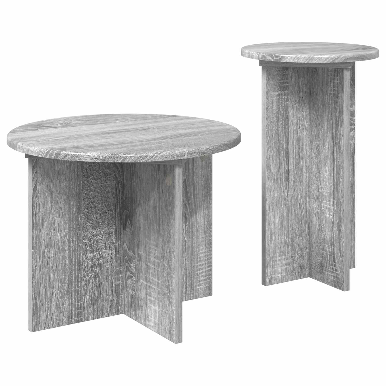 Set pomoćnih stolića 2 pcs Siva sonoma Konstruirano drvo
