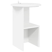 Bocni stol Bijela Ø 39,5 x 55 cm Konstruirano drvo