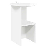 Bocni stol Bijela visokog sjaja Ø 39,5 x 55 cm