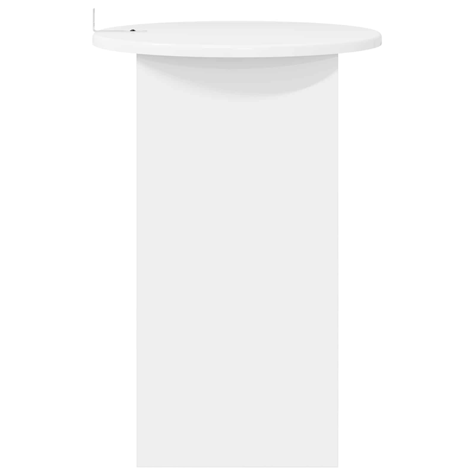Bocni stol Bijela visokog sjaja Ø 39,5 x 55 cm