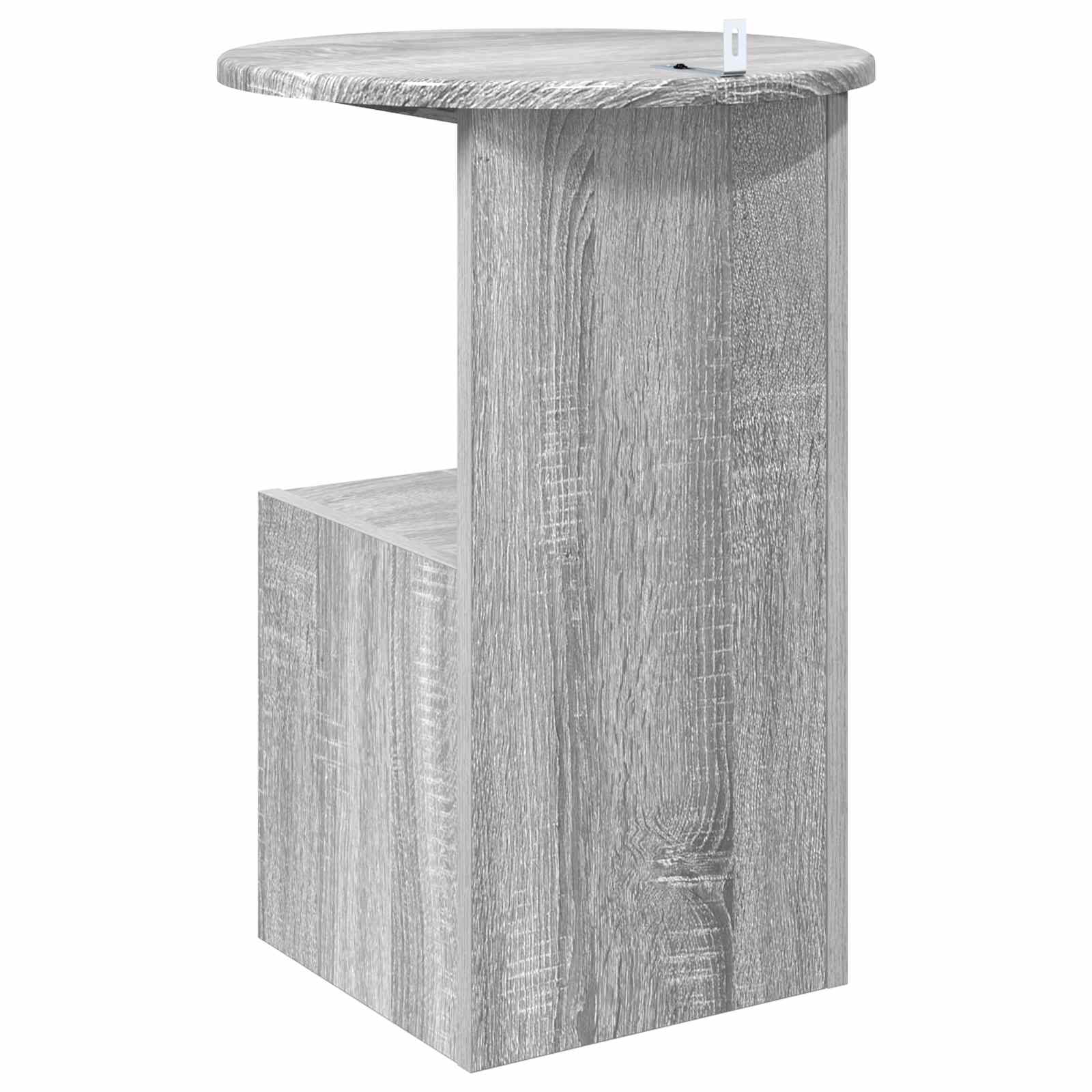 Bocni stol Siva sonoma Ø 39,5 x 55 cm Konstruirano drvo