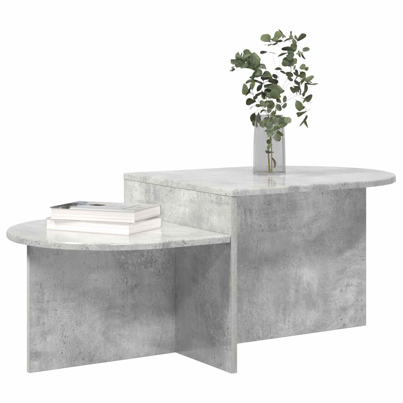 Kava Stol Betonska siva 100 x 50 x 40 cm Konstruirano drvo