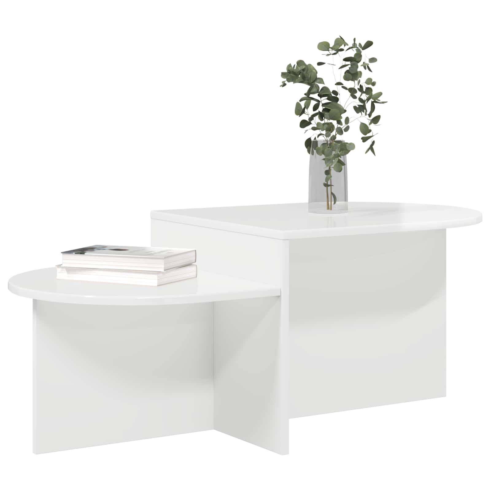 Kava Stol Bijela visokog sjaja 100 x 50 x 40 cm