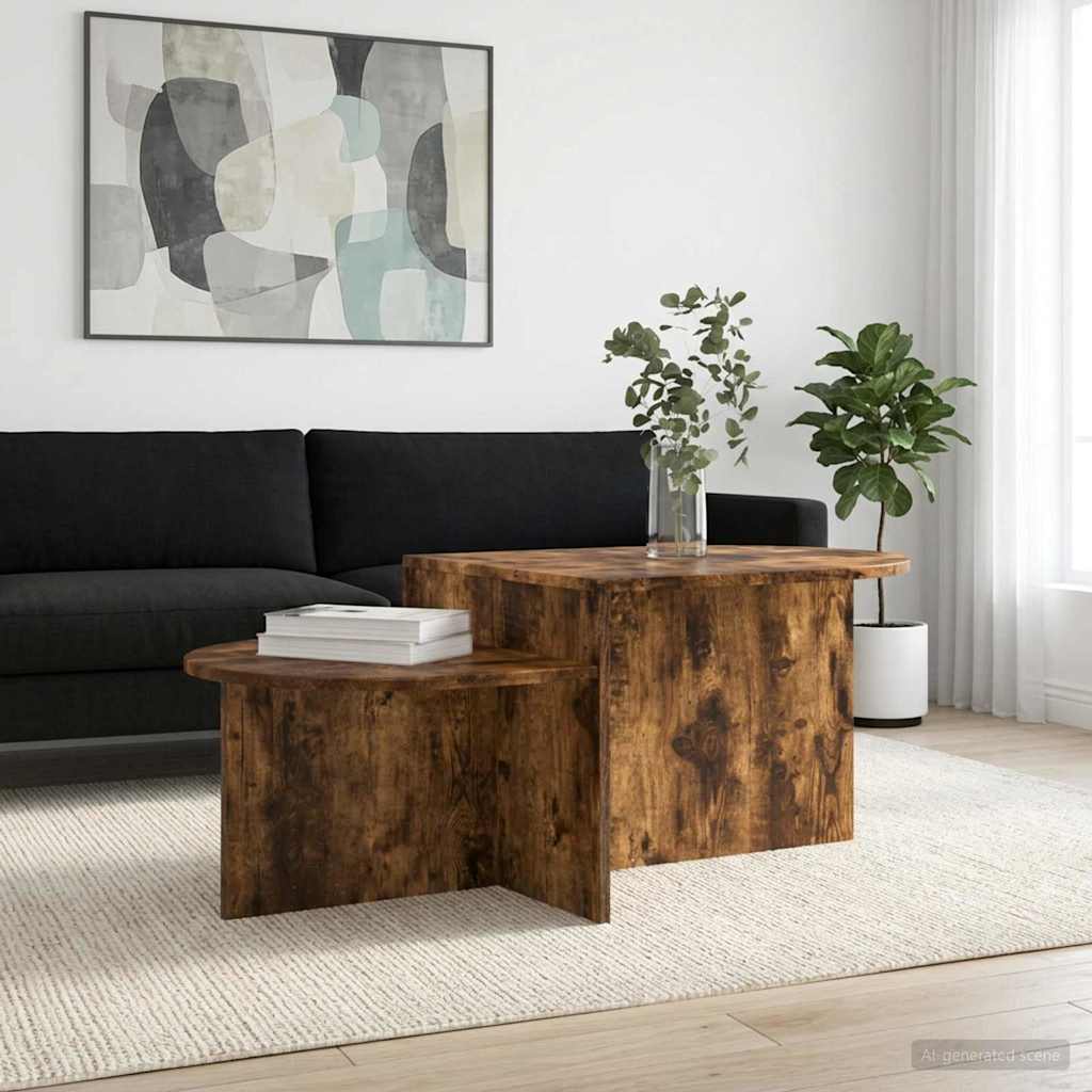Kava Stol Dimljeni hrast 100 x 50 x 40 cm Konstruirano drvo