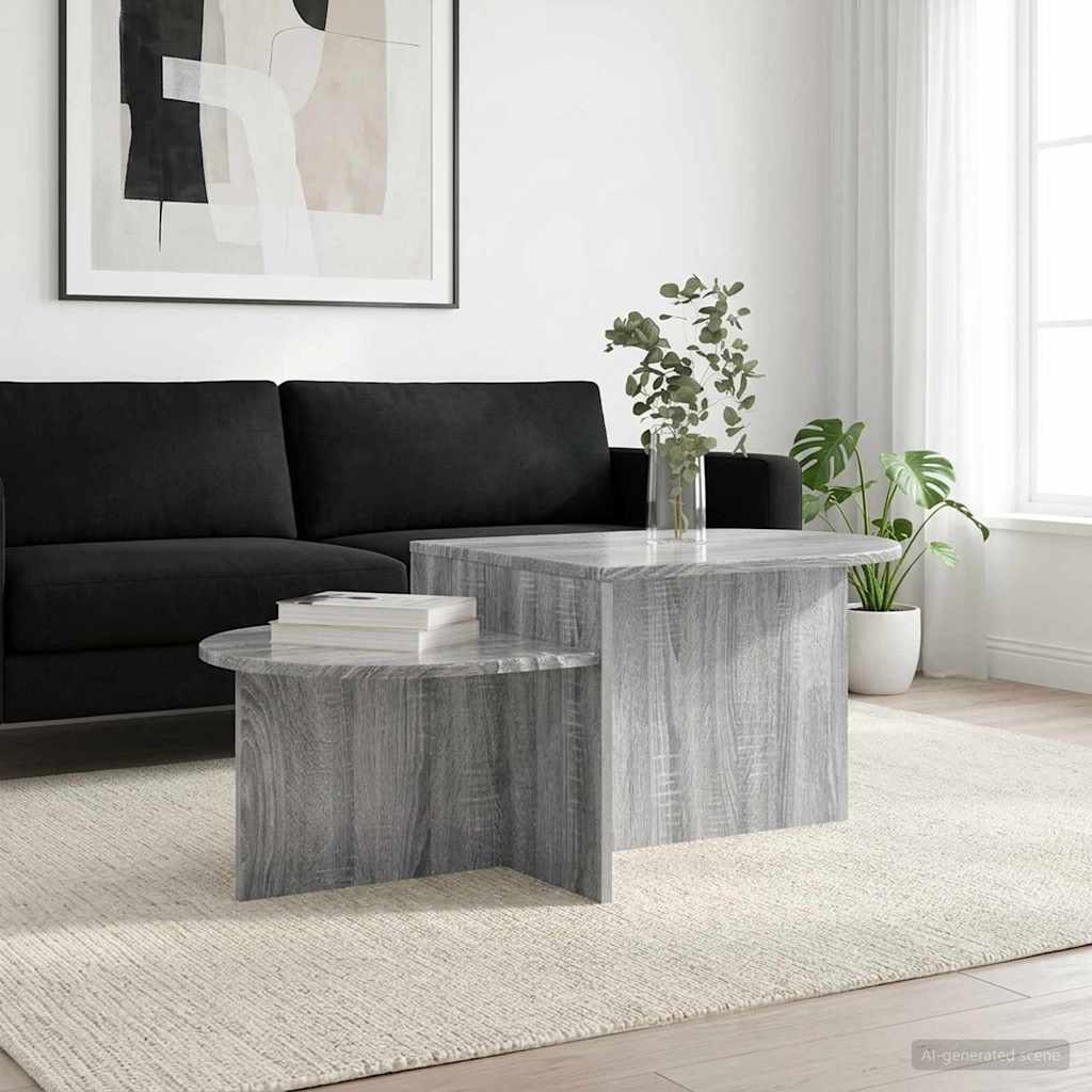 Kava Stol Siva sonoma 100 x 50 x 40 cm Konstruirano drvo