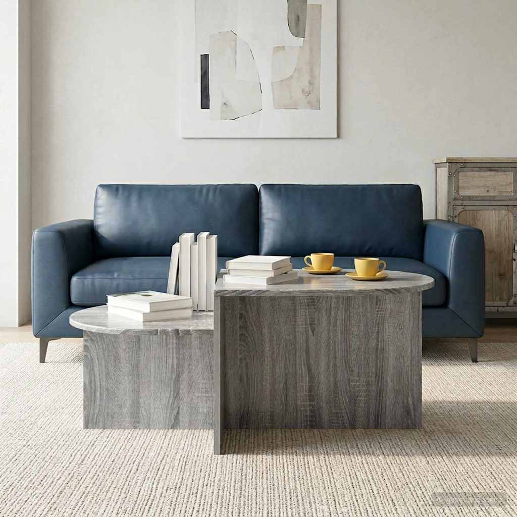 Kava Stol Siva sonoma 100 x 50 x 40 cm Konstruirano drvo