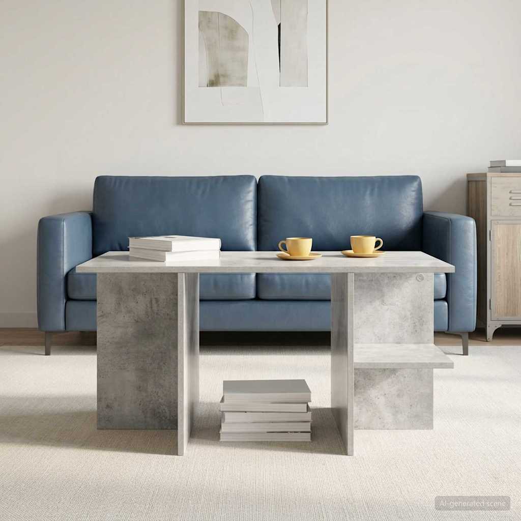 Kava Stol Betonska siva 87 x 50 x 45 cm Konstrukcijsko drvo