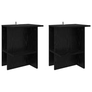 Kava Stol 2 pcs Crni hrast 40 x 30 x 49 cm Konstruirano drvo