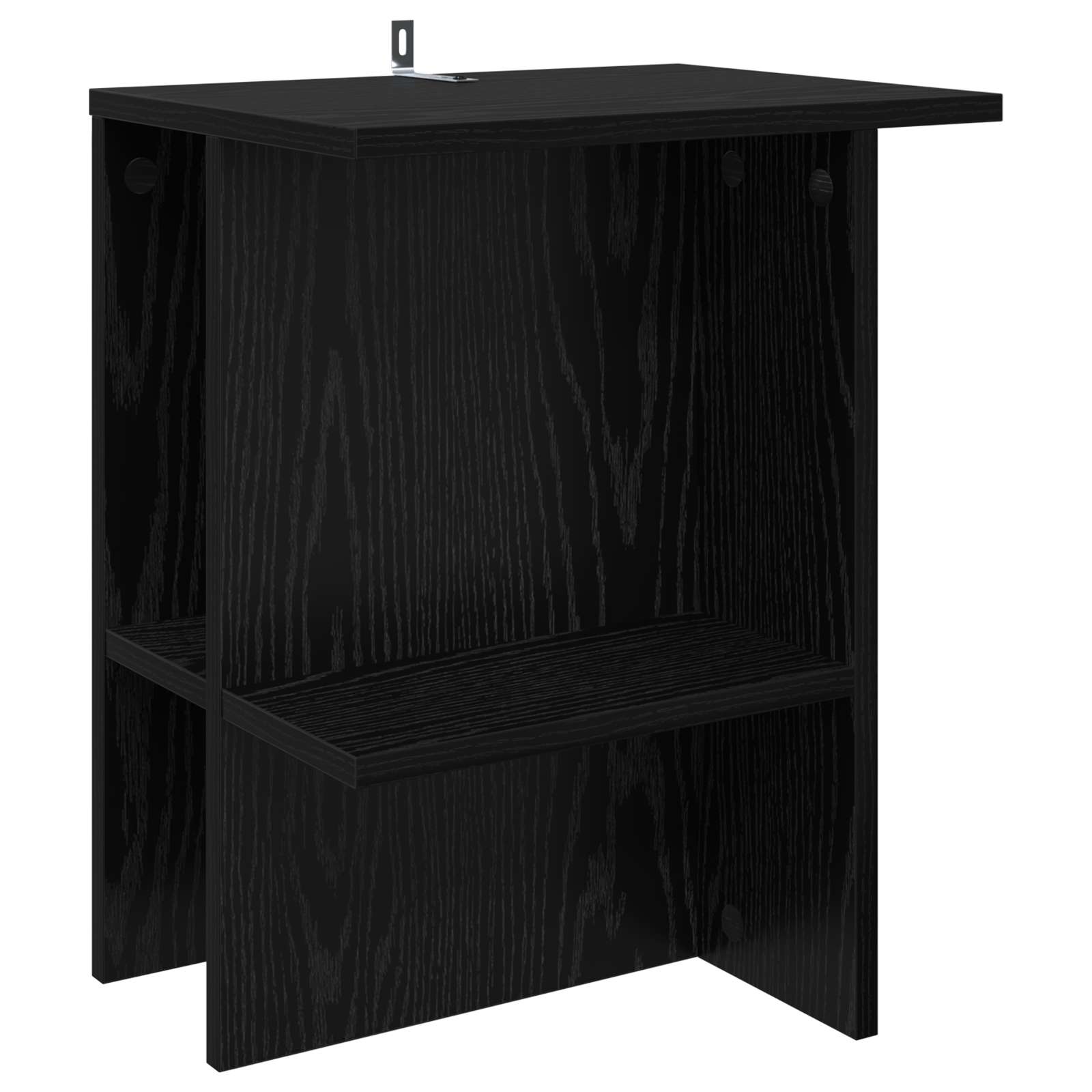 Kava Stol 2 pcs Crni hrast 40 x 30 x 49 cm Konstruirano drvo