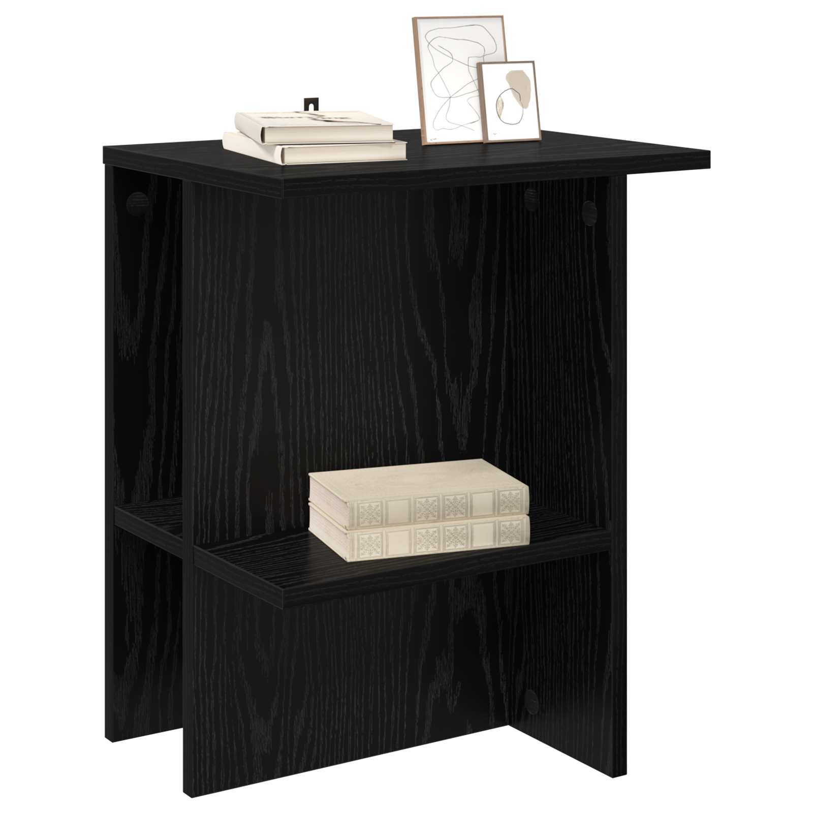 Kava Stol 2 pcs Crni hrast 40 x 30 x 49 cm Konstruirano drvo