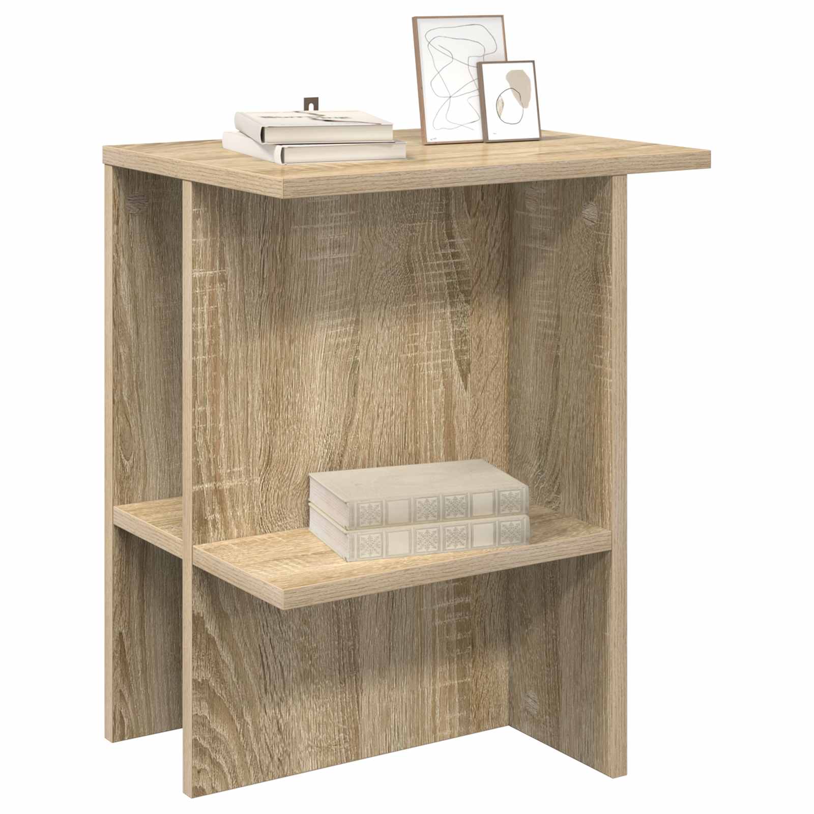 Kava Stol 2 pcs Hrast sonoma 40 x 30 x 49 cm Konstruirano drvo