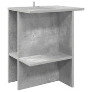 Kava Stol Betonska siva 40 x 30 x 49 cm Konstruirano drvo