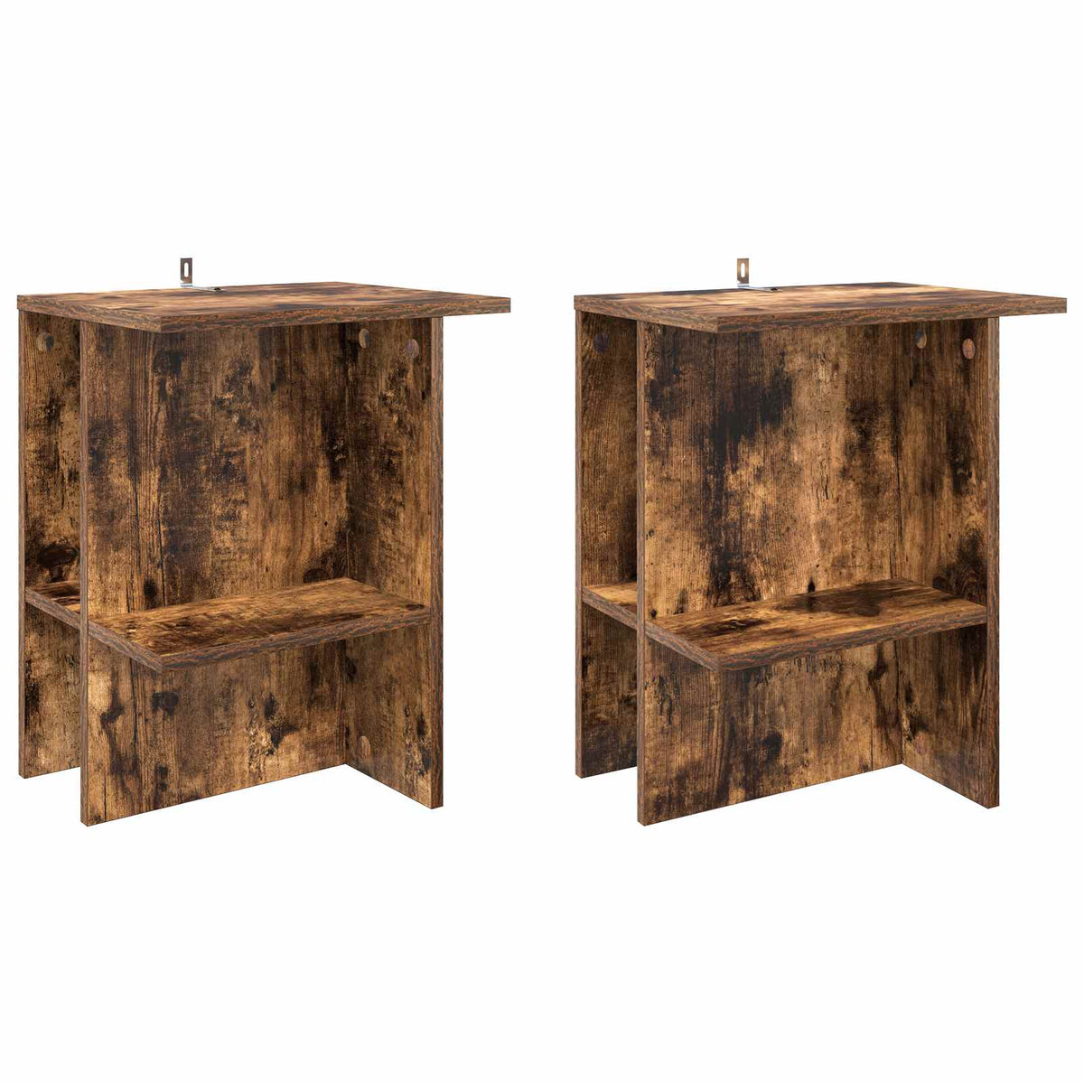 Kava Stol 2 pcs Dimljeni hrast 40 x 30 x 49 cm