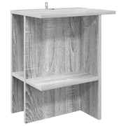Kava Stol Siva sonoma 40 x 30 x 49 cm Konstruirano drvo