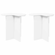 Bocni stol 2 pcs Bijela Ø 39 x 38 cm Konstruirano drvo