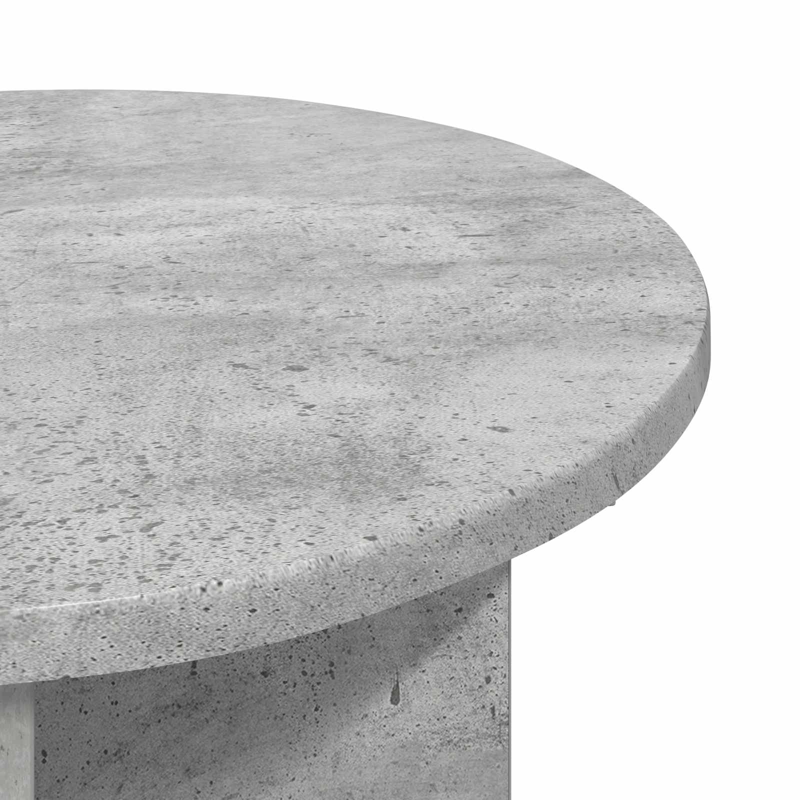 Bocni stol 2 pcs Betonska siva Ø 39 x 38 cm Konstruirano drvo