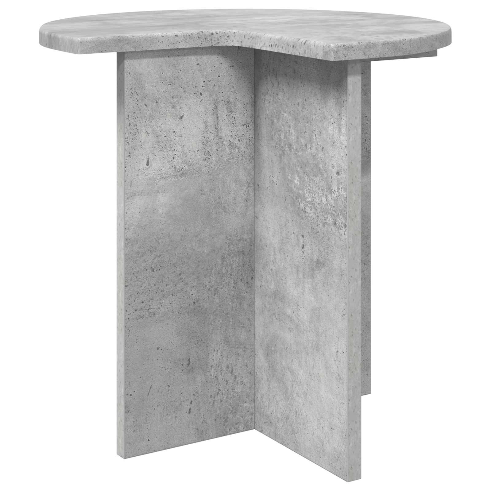 Bocni stol 2 pcs Betonska siva Ø 39 x 38 cm Konstruirano drvo
