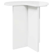 Bocni stol Bijela visokog sjaja Ø 39 x 38 cm Konstruirano drvo