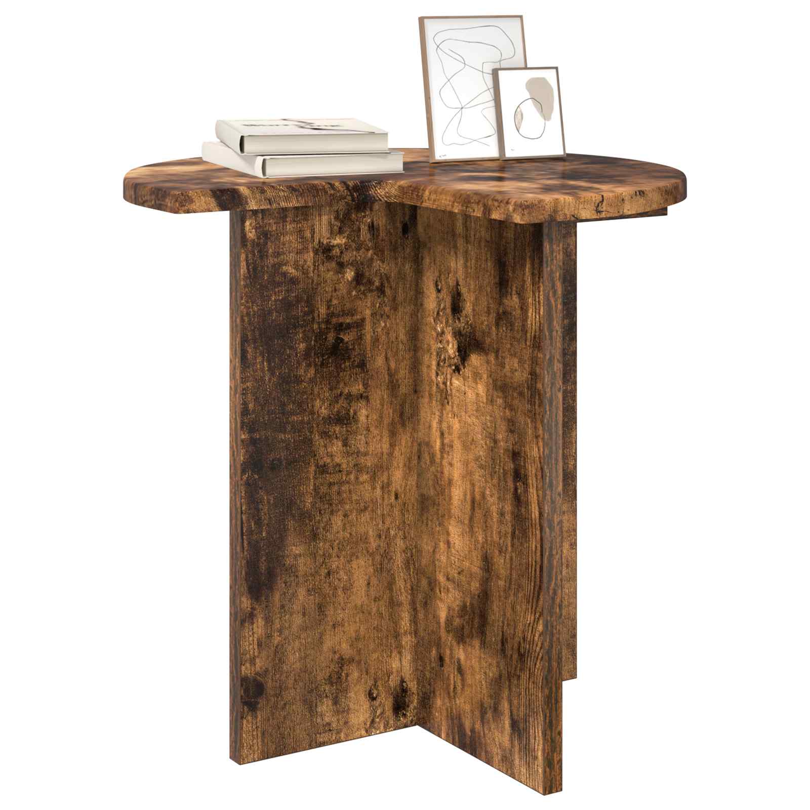 Bocni stol 2 pcs Dimljeni hrast Ø 39 x 38 cm Konstruirano drvo