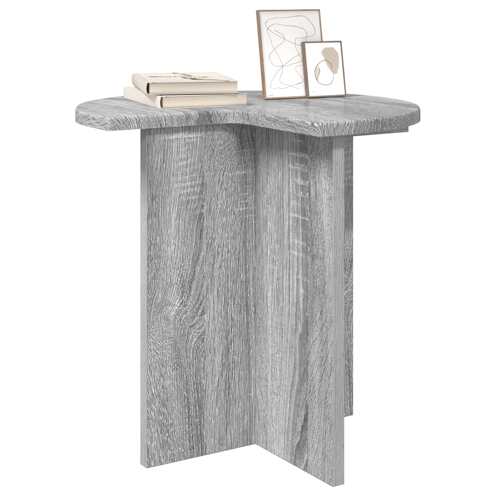 Bocni stol 2 pcs Siva sonoma Ø 39 x 38 cm Konstruirano drvo