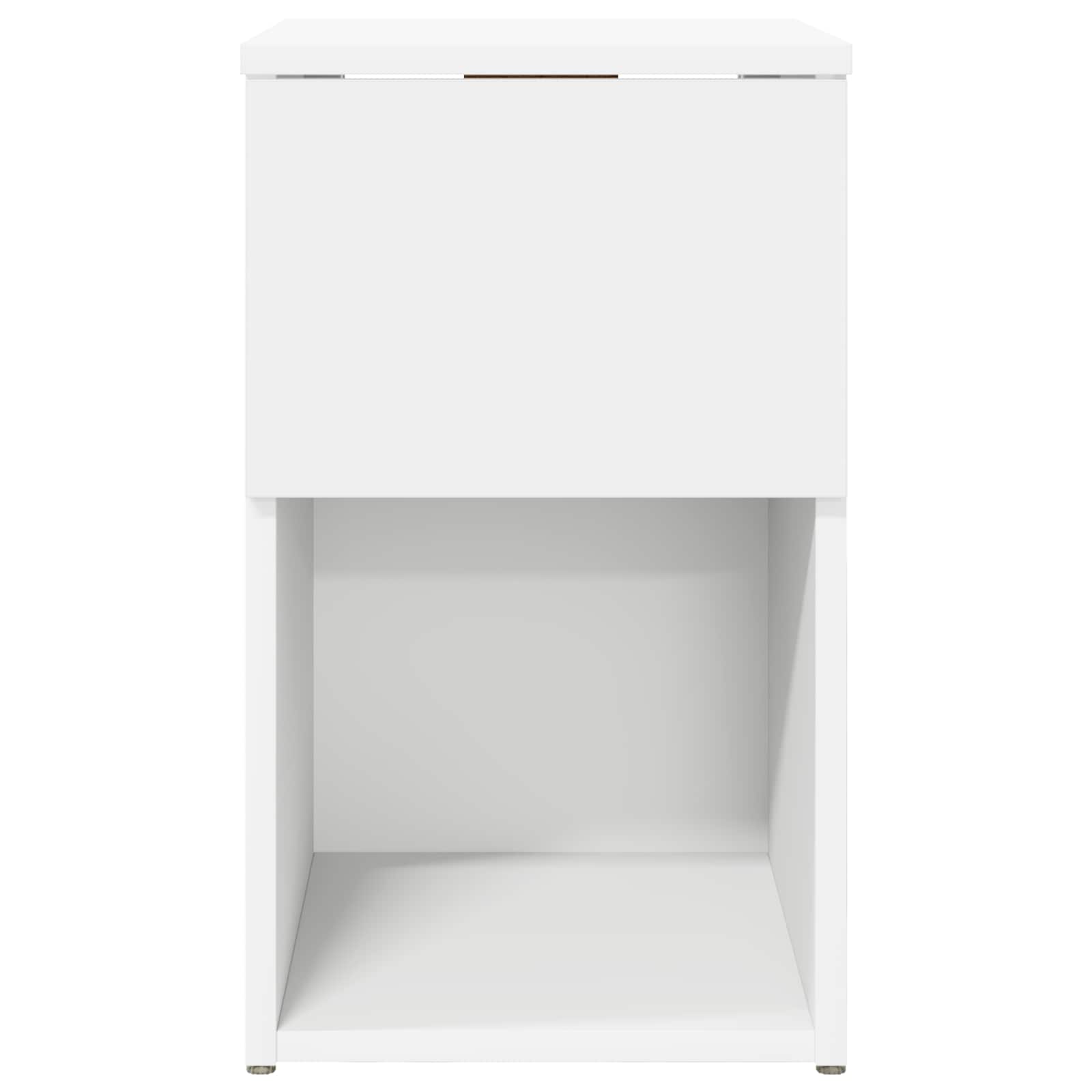 Ormarić za krevet 2 pcs Bijela 29 x 31,5 x 49 cm