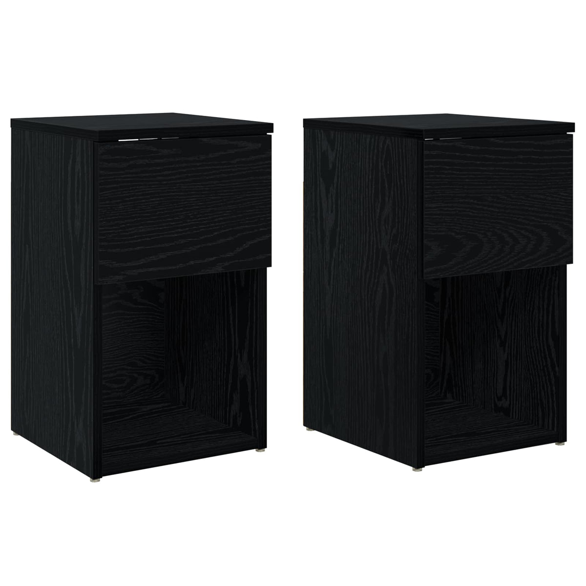 Ormarić za krevet 2 pcs Crni hrast 29 x 31,5 x 49 cm