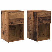 Ormarić za krevet 2 pcs Staro drvo 29 x 31,5 x 49 cm
