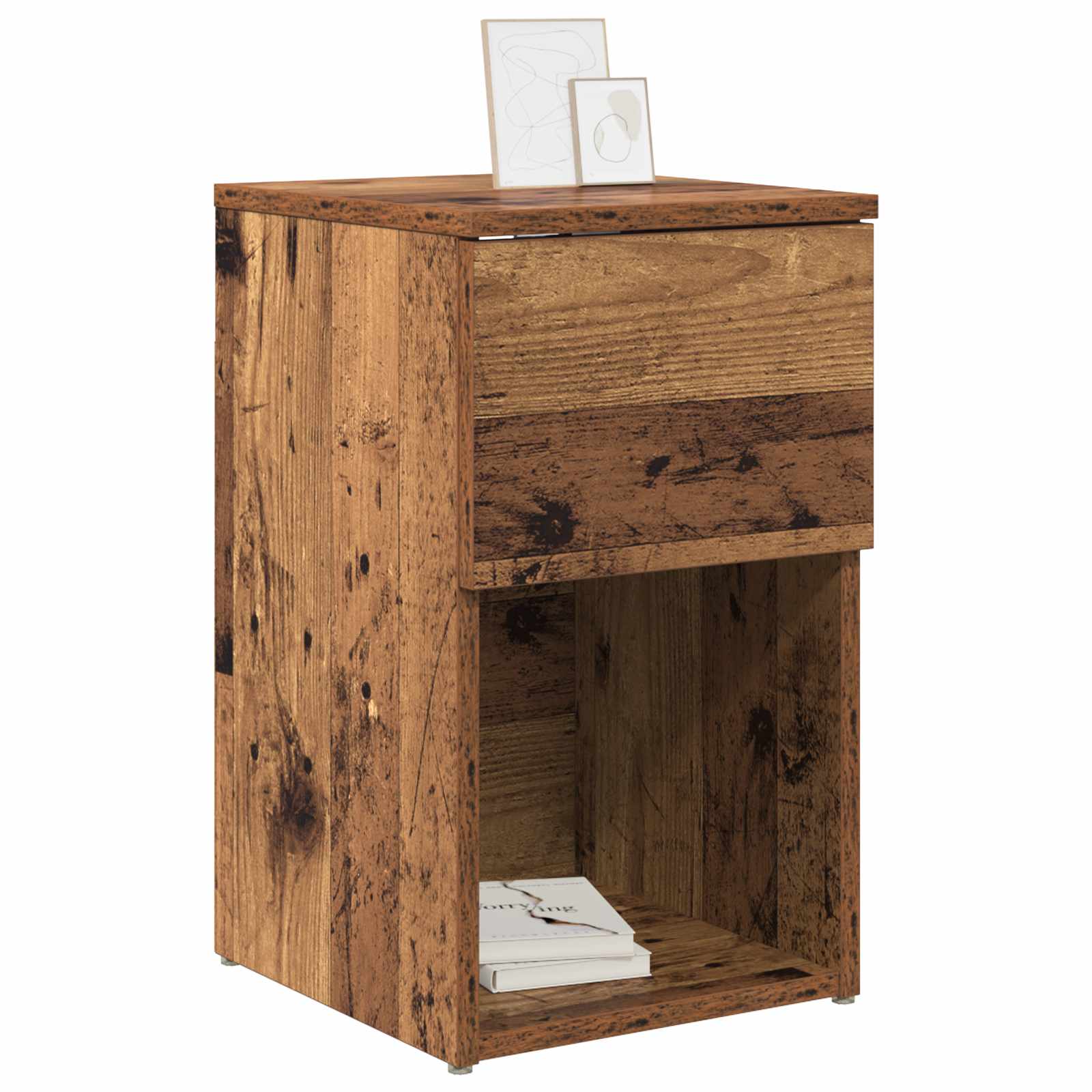 Ormarić za krevet 2 pcs Staro drvo 29 x 31,5 x 49 cm