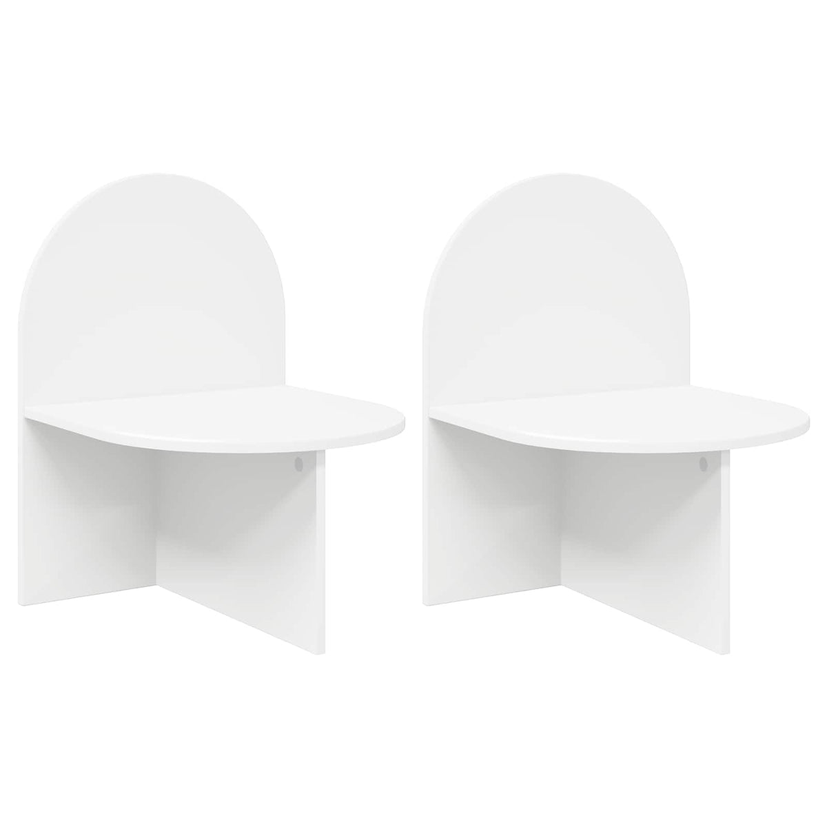 Noćni ormarić 2 pcs Bijela 48 x 49 x 65 cm Konstrukcijsko drvo