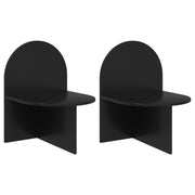 Noćni ormarić 2 pcs Crni hrast 48 x 49 x 65 cm